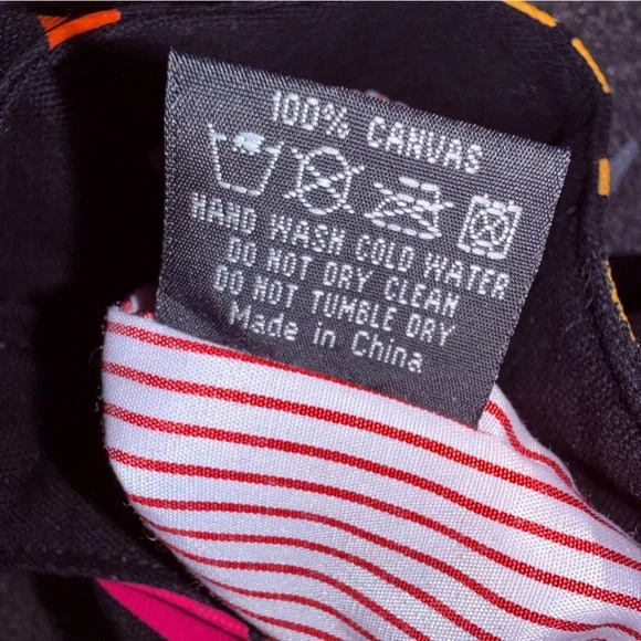 Robin Ruth Colorful Graffiti Print Shoulder Bag Tote Purse Black Multicolor - Picture 11 of 11